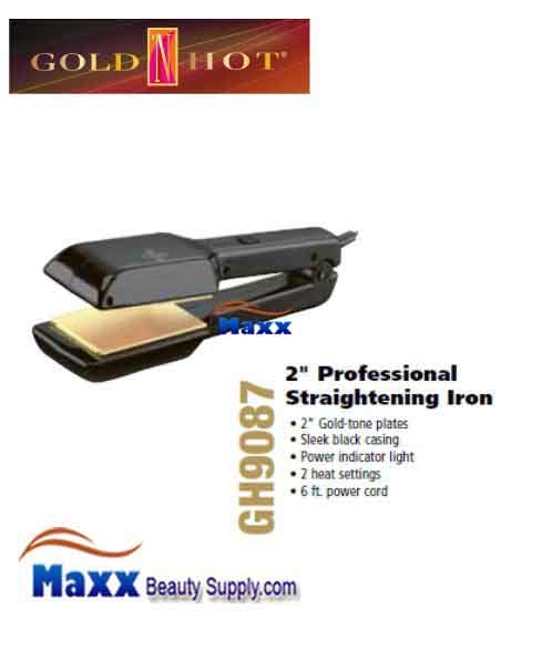 Gold N Hot #GH9087 Professional Straightening Flat Iron - 2"